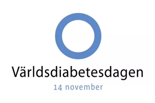 Världsdiabetesdagen. Logga.